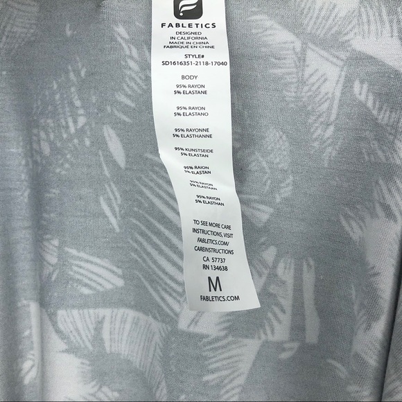 Fabletics cold-shoulder tropical print dress - M - Picture 3 of 4